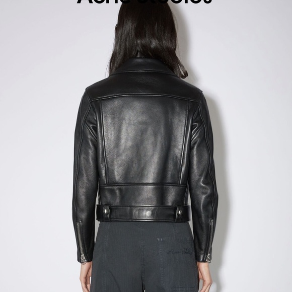 NWT Acne Leather Biker Jacket - Picture 2 of 10